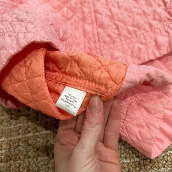 Vintage Baby Pink Quilted Coat - Picture 6 of 7